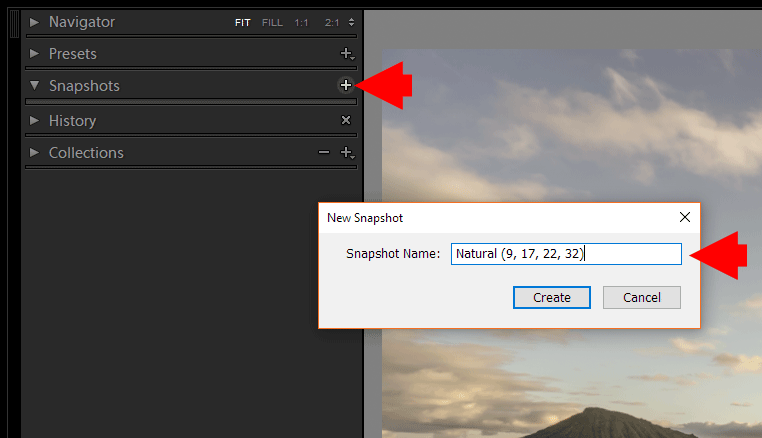 How to Duplicate A Photo in Lightroom With Snapshots Panel