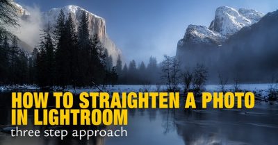 How to Straighten a Photo in Lightroom