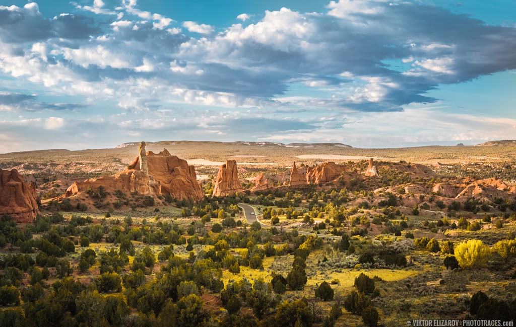 Kodachrome state park at magic hour after sunrise