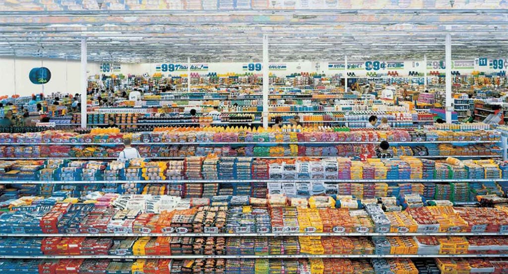 Andreas Gursky, 99 Cent II Diptychon