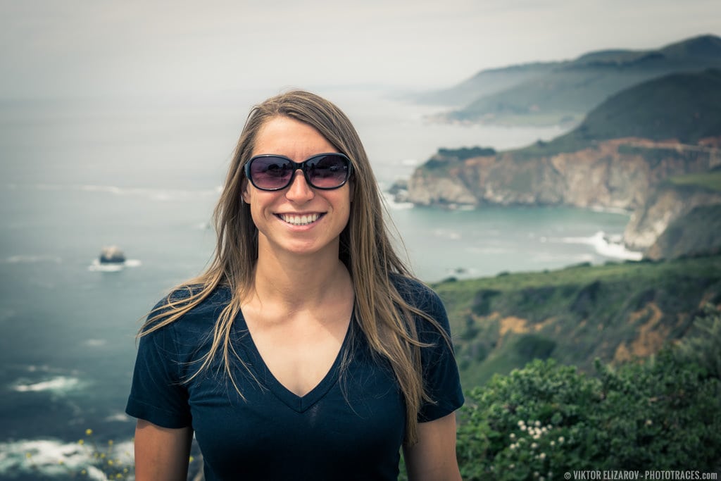 Young woman shot in California, Big Sur with Nifty Fifty lens