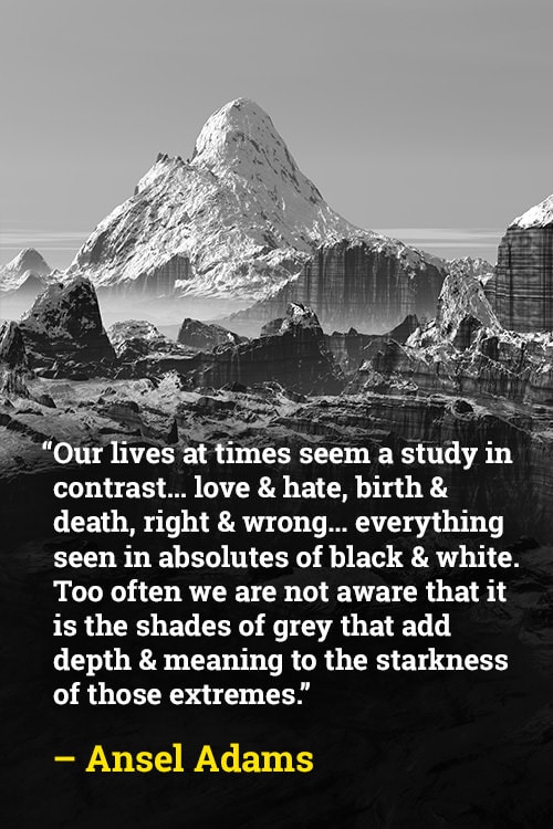 life quotes black and white