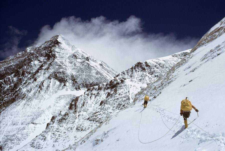 Iconic photo: The First American Team Summited Mount Everest, Barry Bishop (1963)