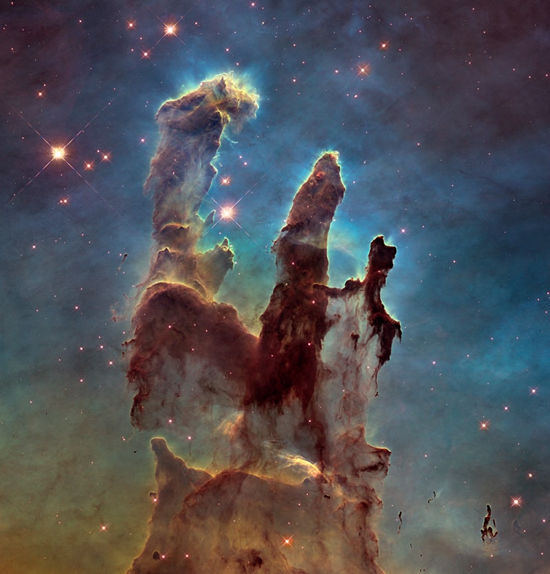 Iconic photo: Pillars Of Creation, Nasa  (1995)