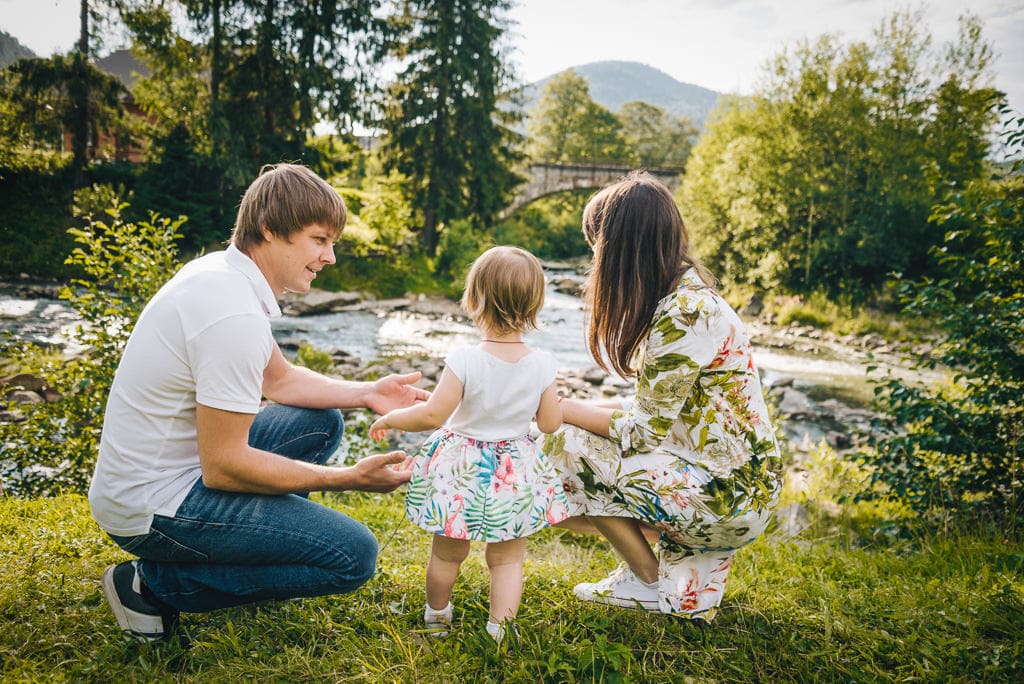 Outdoor family portrait