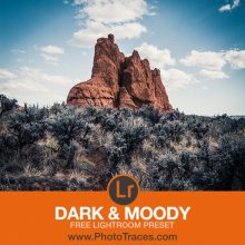 Free Dark and Moody Lightroom Preset