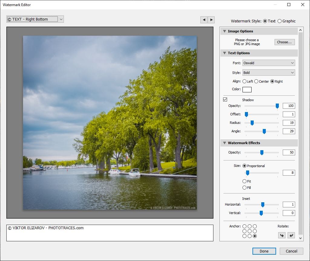 How to Add Watermark in Lightroom Using Presets 5