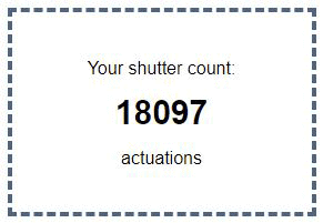 fujifilm shutter count check