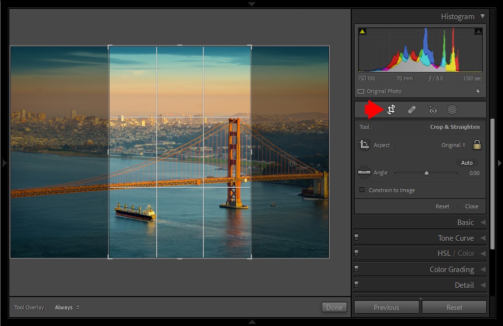 How to Rotate Crop in Lightroom