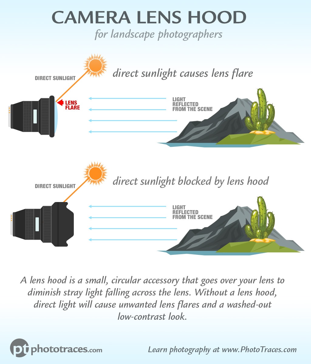 Camera Lens Hood Infographic