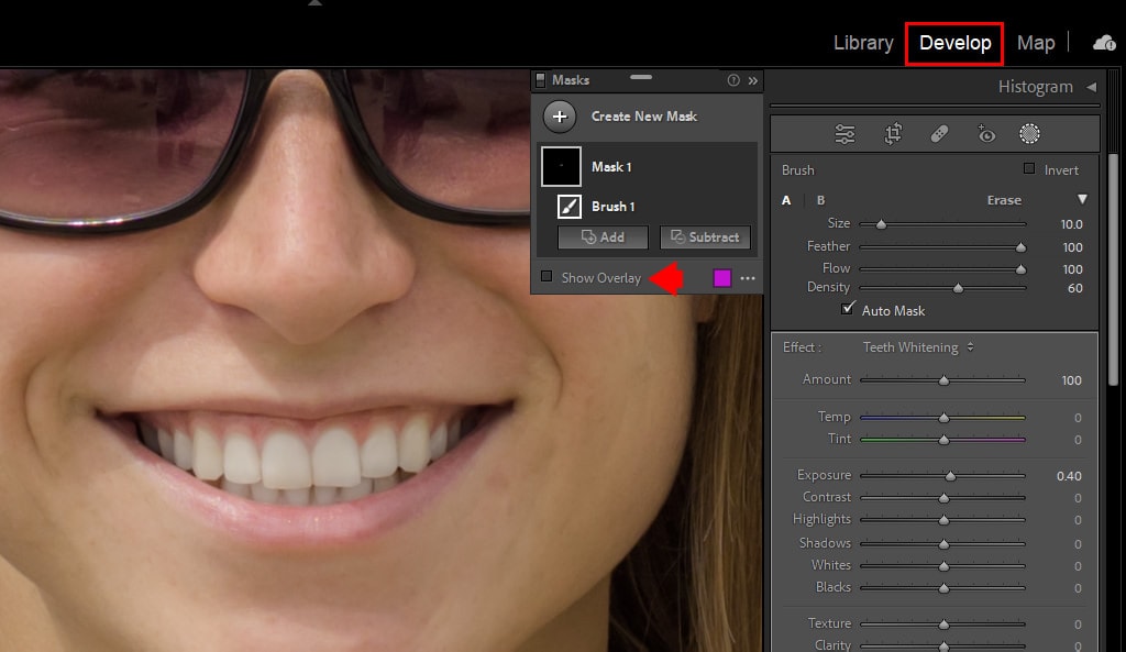 How to Whiten Teeth in Lightroom (Step By Step) 11